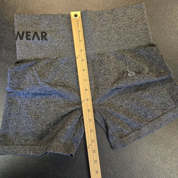 Ryderwear High-Waisted Seamless Staples Compression Shorts M Dark Grey - Picture 5 of 6